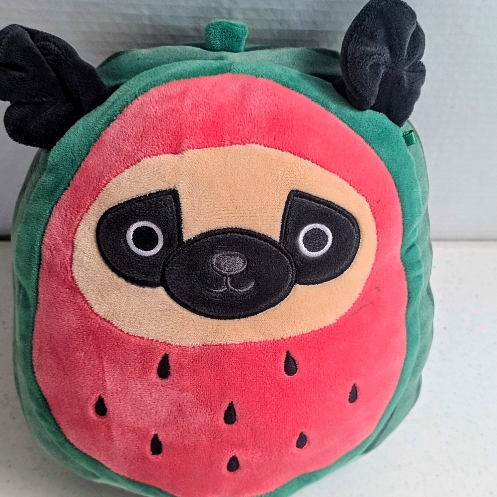 Squishmallows Watermelon Sloth Plush - Red and Green